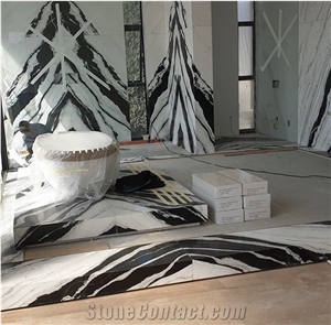 Panda White China Sichuan Hot Sale Marble