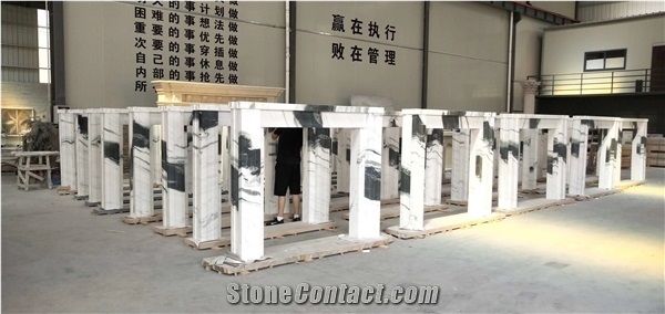 Panda White China Sichuan Hot Sale Marble