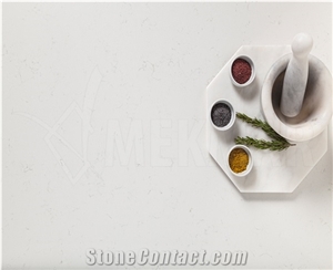 Helene White Quartz Stone Slab