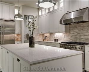 Polar Breeze Quartz Kitchen Countertop