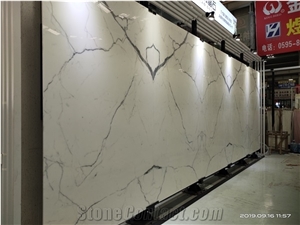 Bookmatch Calacatta White 3rd Generation Nano Crystallized