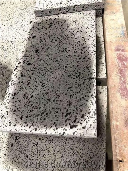 China Grey Black Lava Stone Tiles Paving Basalt Stone