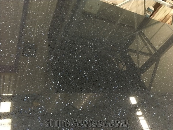 Crystal Shining Blue Quartz Stone Blue Star Engineered Stone