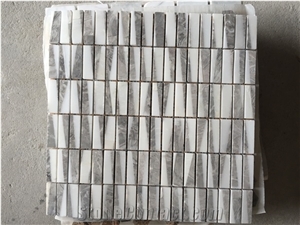 Dark Emperador Chipped Mosaic Kitchen Bathroom Tile