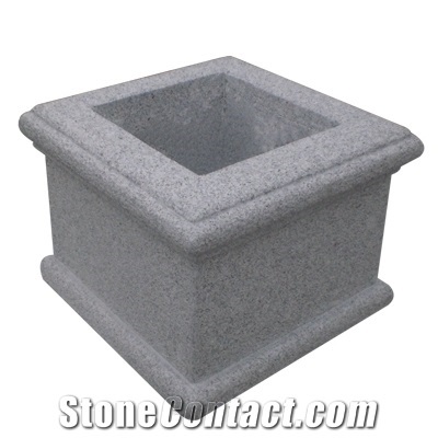 Outdoor Square/Granite Flowerpot