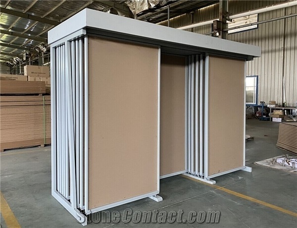 Ceramic Tile Sliding Display Stand Stone