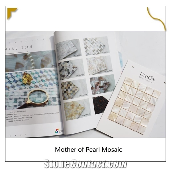 Brick Cream Mosaic Customized Wall Material for Indoor Desig
