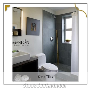 China Factory Cheap Black Slate Pattern Paving Tiles Buyers