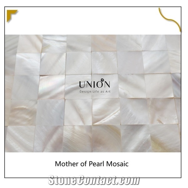 China White Natural Mother Of Pearl Shell Mosaic Tile Decor