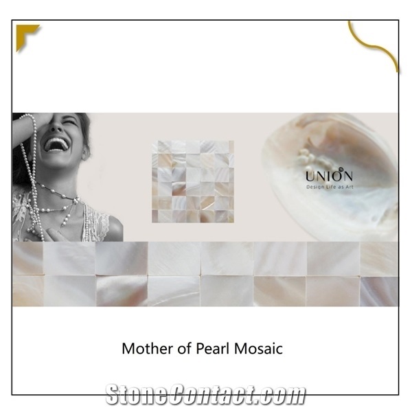 China White Natural Mother Of Pearl Shell Mosaic Tile Decor