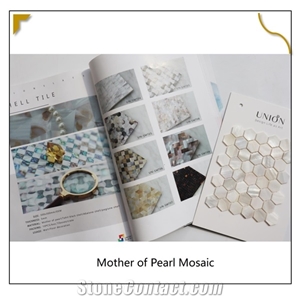 Cream White Dimond Mother Of Pearl Shell Mosaic for Wall Dec