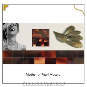 Dark Brown Pencil Shell Mosaic Bathroom Indoor Mosaic Tiles