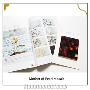 Dark Brown Pencil Shell Mosaic Bathroom Indoor Mosaic Tiles