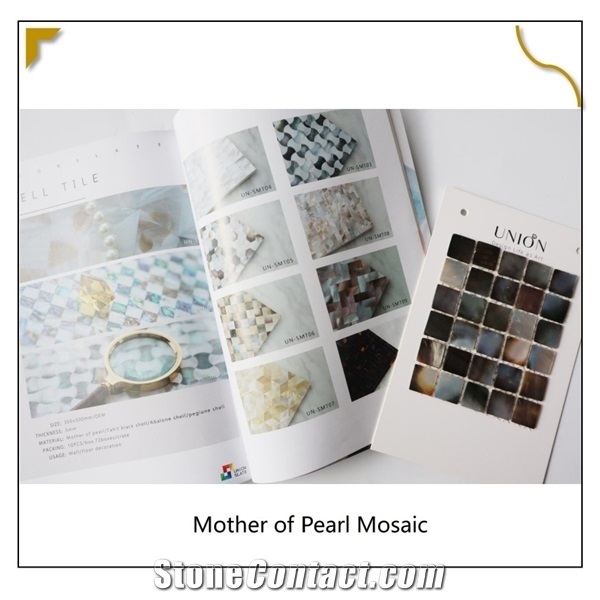Deep Sea Black Pearl Pattern Waterproof Lip Shell Mosaic