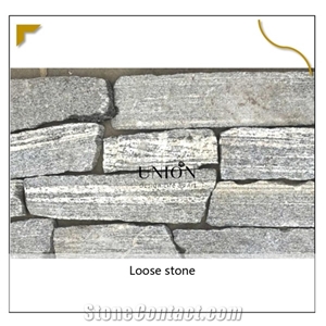 Dove Grey Granite Loose Random Paving Exterior Wal Stone