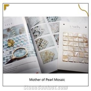 High Grade Decoration Mosaic Cream White Mother Of Pearl