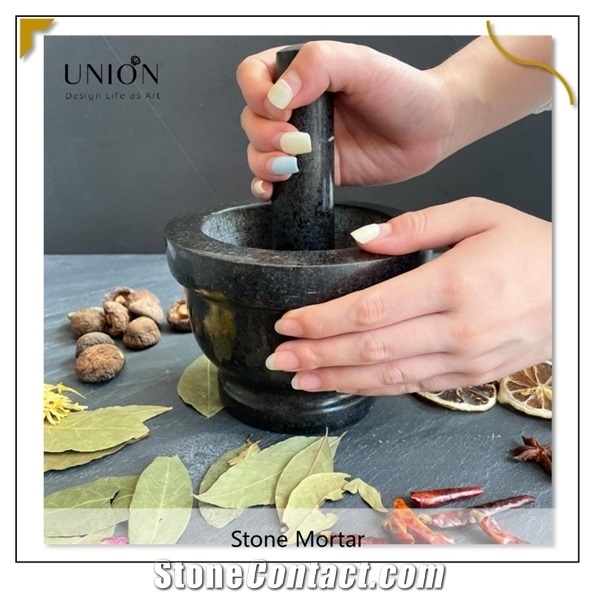 Hot Selling Stone Kitchenware Granite Mortar and Pestle Set
