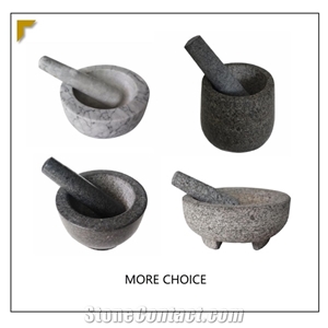Hot Selling Stone Kitchenware Granite Mortar and Pestle Set