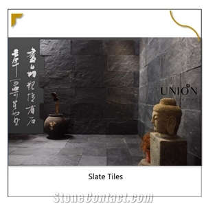 Slate Tiles High Quality Natural Black Cultured Slate Stone