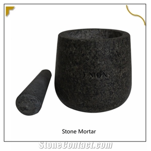 Kitchenware Pounder Spice Grinder Mortar and Pestle Black