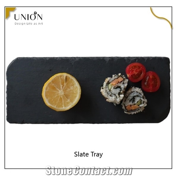 Modern Design Natural Slate Wine Trays Slate Square Coasters