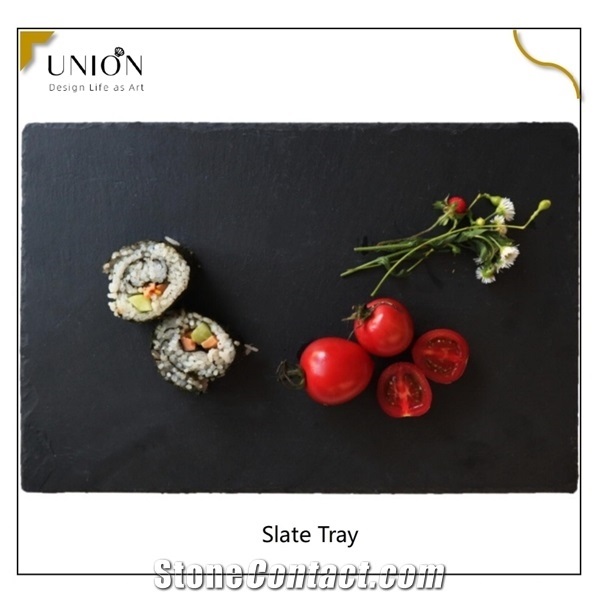 Modern Design Natural Slate Wine Trays Slate Square Coasters