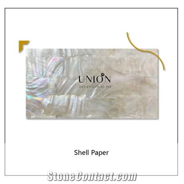 Modern Diy Polished Abalone Shell Paper Costomized Furniture