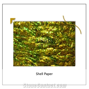 Modern Style Green New Zealand Abalone Shell Paper Shell Art