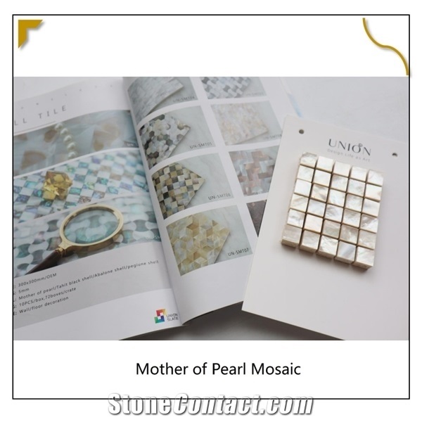 Natural Shell Mosaic Cream White Waterproof Flooring Tiles