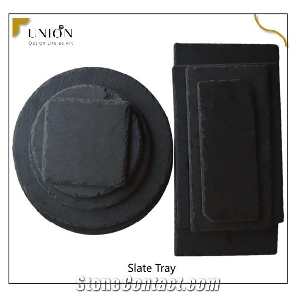 Natural Slate Stone Used for Dinner Plate for Tableware