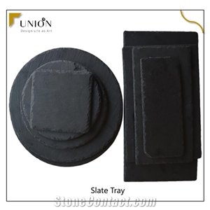 Natural Slate Stone Used for Dinner Plate for Tableware