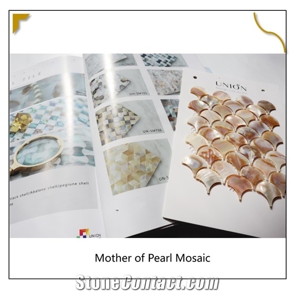 Oil Flower Fan-Shaped Fish Scale Shell Mosaic Brick Pieces