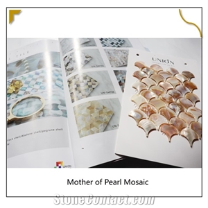 Oil Flower Fan-Shaped Fish Scale Shell Mosaic Brick Pieces