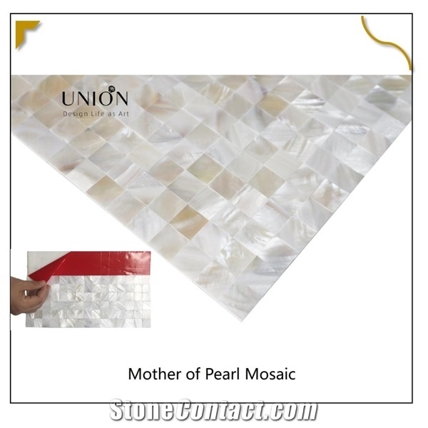 Pvc Back Stick Mother Of Pearl Brick Mosaic Tiles Easy Decor