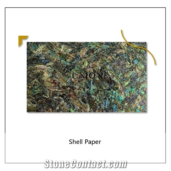 Red Natural Saltwater Shell Paper Thin Sheet Waterproof