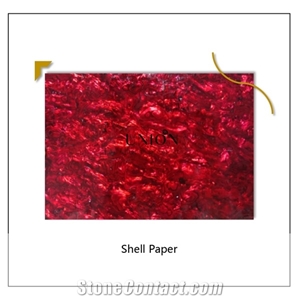 Red Shell Paper Shell Artwork Interior Decoration Customized Red Shell Paper Shell Artwork Interior Decoration Customized