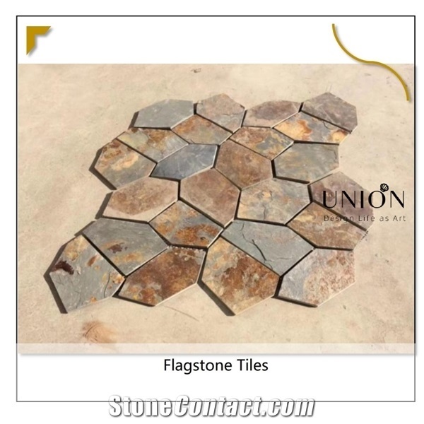 Slate-Flagstone Natural Rusty Flag Tiles Landscaping Floor