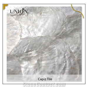 Super White Pattern Capiz Tiles Natural Mother Of Pearl Wall