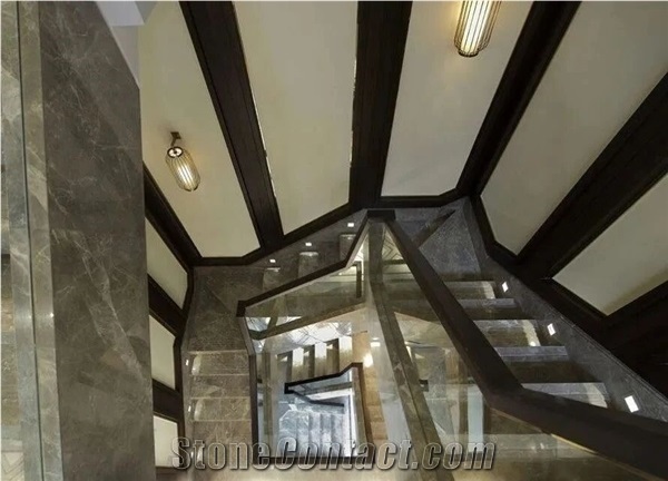 Grey Marble Steps Marble Stairs Treads,Marble Threshold