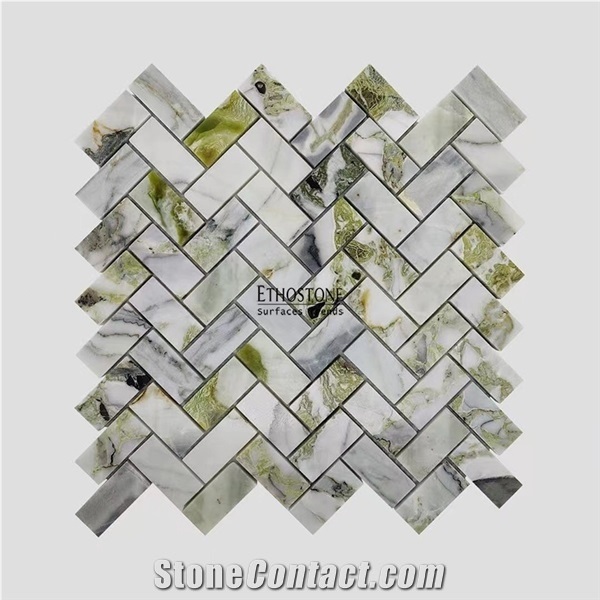 Ice Jade Marble Mosaic, Ice Jade Tile