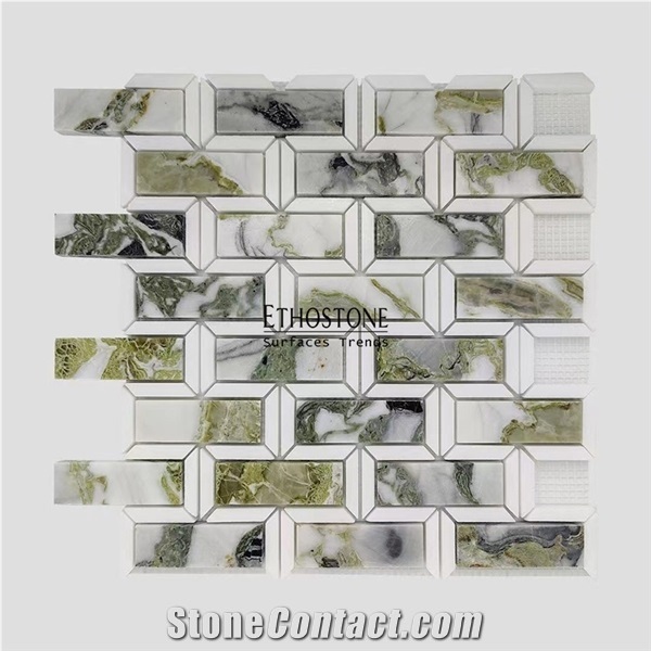 Ice Jade Marble Mosaic, Ice Jade Tile
