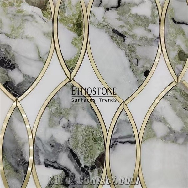 Ice Jade Marble Mosaic, Ice Jade Tile