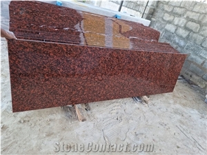 Red Perpary Granite Slabs, Red Porphyry Granite