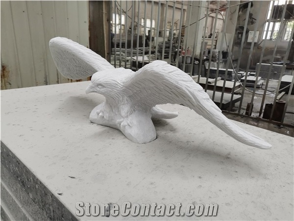 Flying Falcon Sculpture (80 Grit+Sandblast)