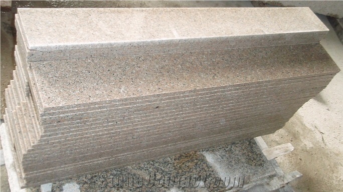 Pink Granite Stairs
