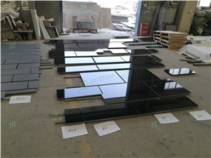 Absolute Black Hebei Black Granite Tiles Floor and Wall