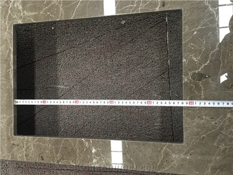 Amber Grey Marble Vanity Top Countertop for Bathroom
