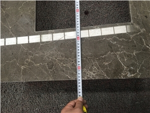 Amber Grey Marble Vanity Top Countertop for Bathroom