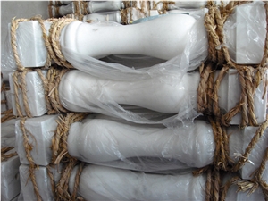 China Guangxi White Marble for Baluster Customized Design