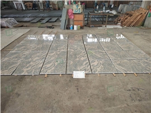 China Juparana Grey Granite Floor Tiles Wave Granite